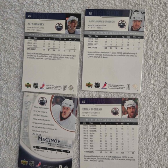 15-Card Edmonton Oilers Lot - Ryan Smyth, Bill Ranford HOF & 2006 Stars - Picture 3 of 9